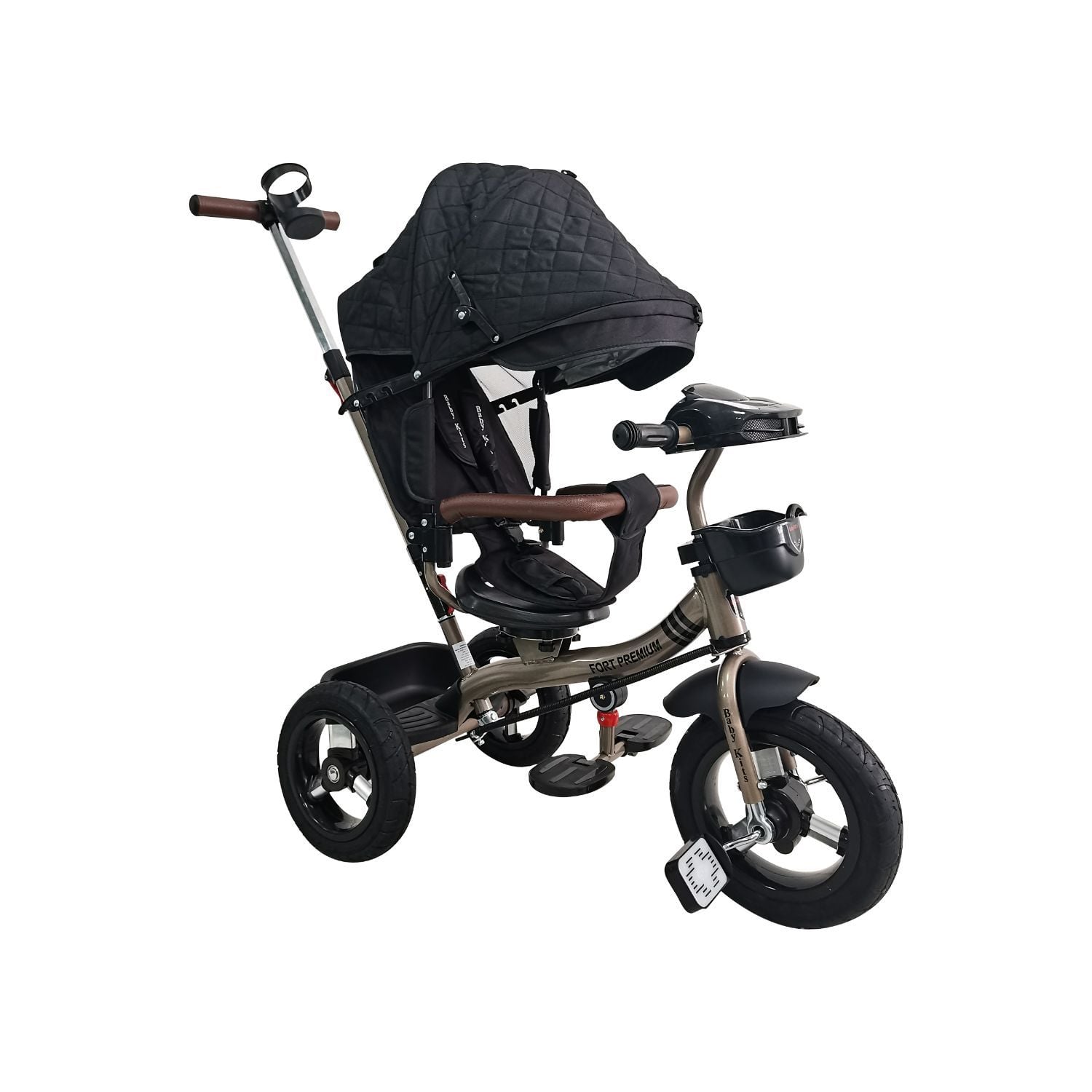 TRICICLO FORT PREMIUM GOLD - 5 EN 1 NEGRO - 3
