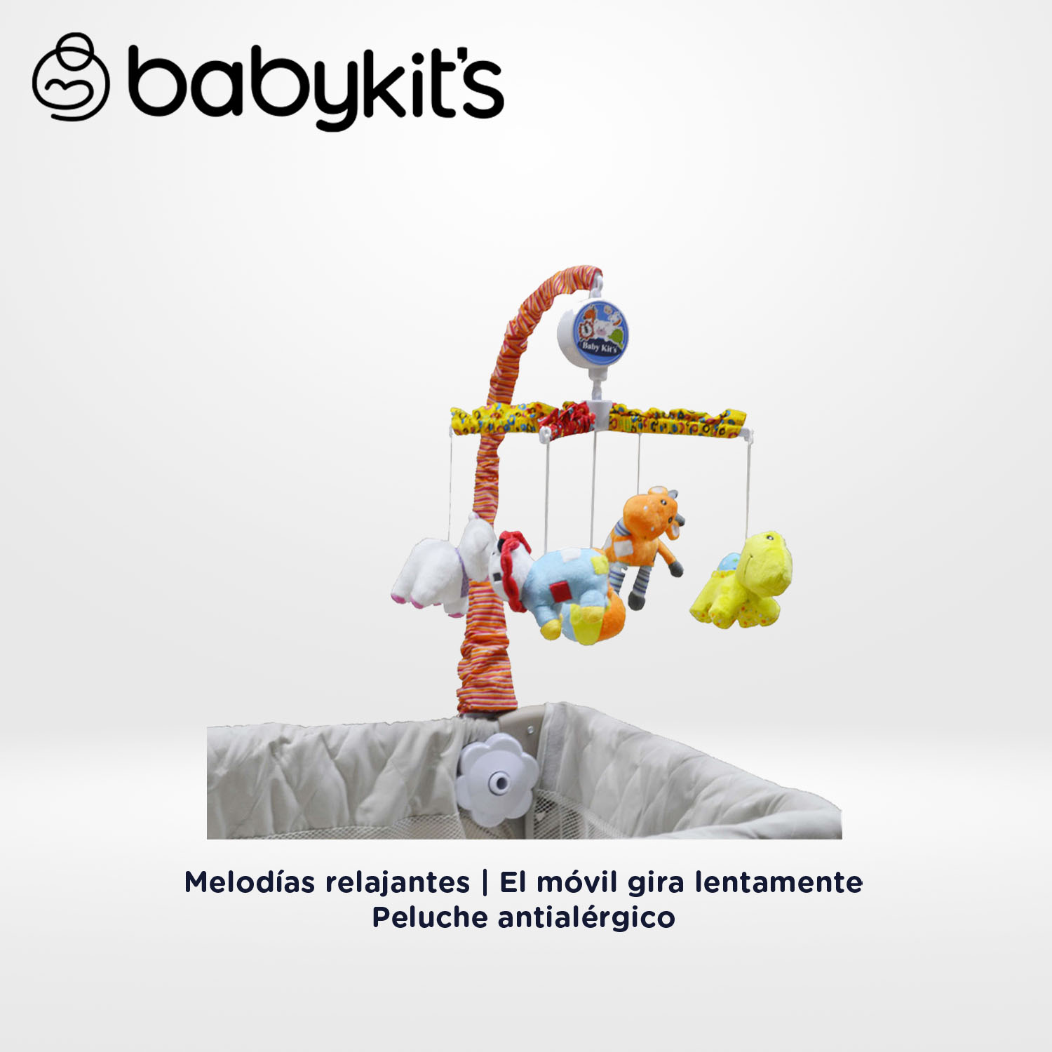 MOVIL MUSICAL PARA CUNA ANIMOVIL ROJO - 1