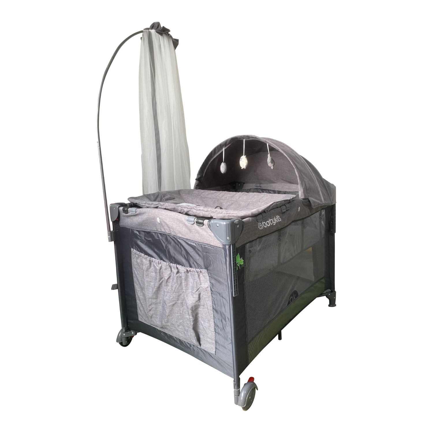 CUNA CORRAL SUMMER GRIS - 2