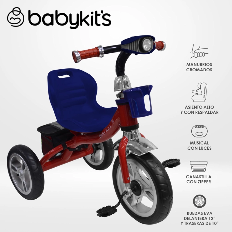 TRICICLO MAGNUM AZUL-ROJO - 1