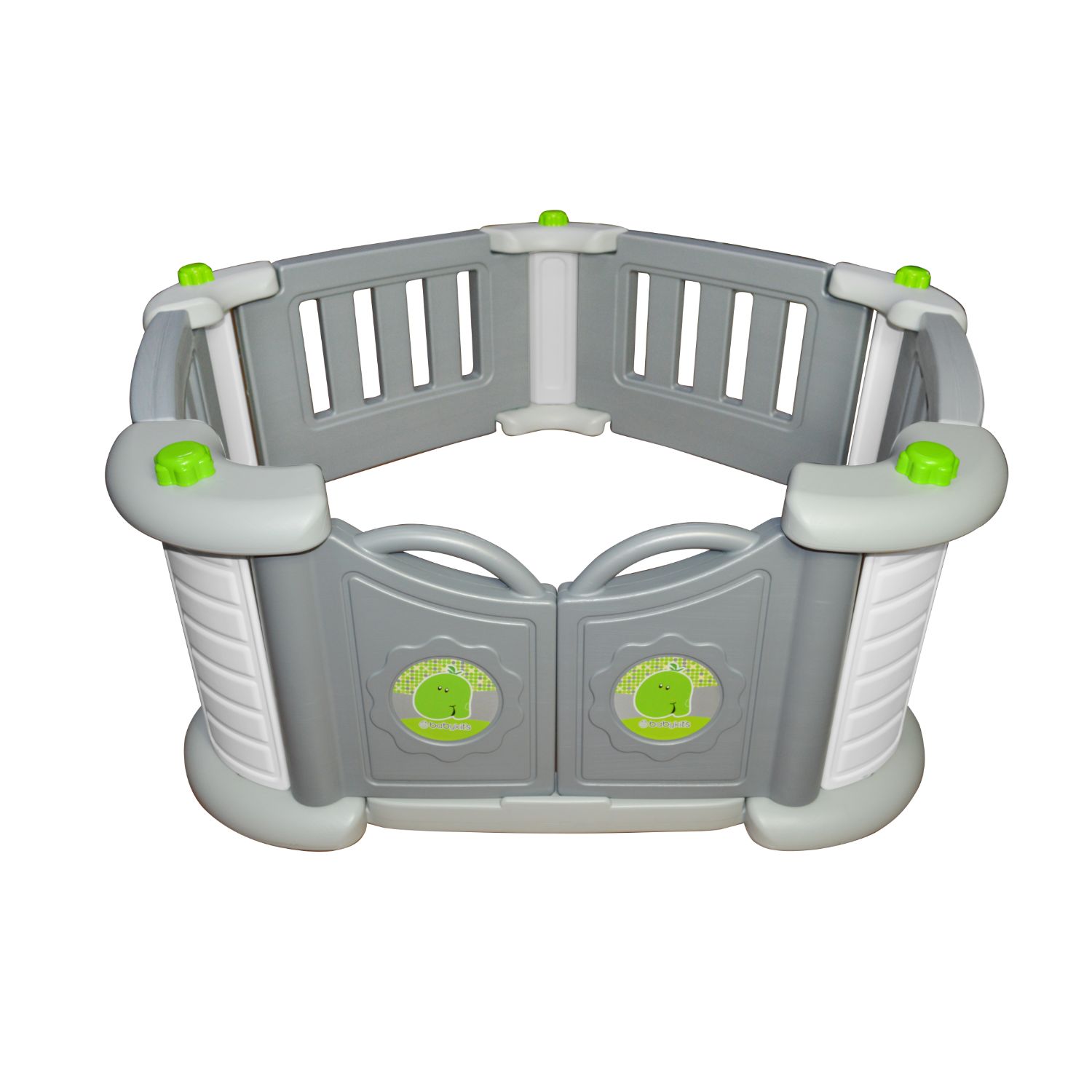 CORRAL PENTAGONO PARA NIÑOS GRIS - 2