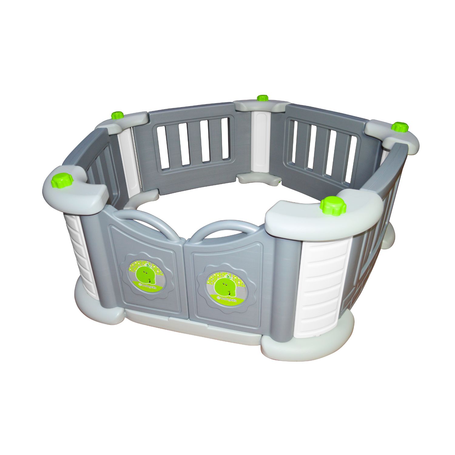 CORRAL PENTAGONO PARA NIÑOS GRIS - 3