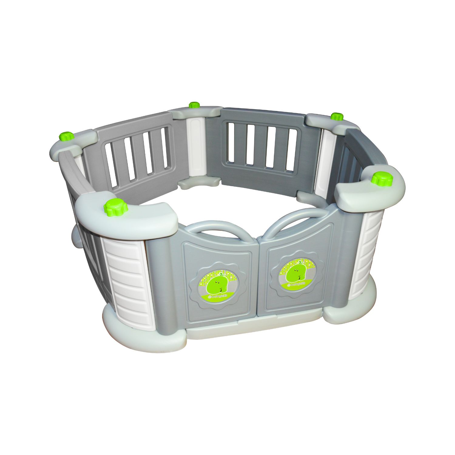 CORRAL PENTAGONO PARA NIÑOS GRIS - 4