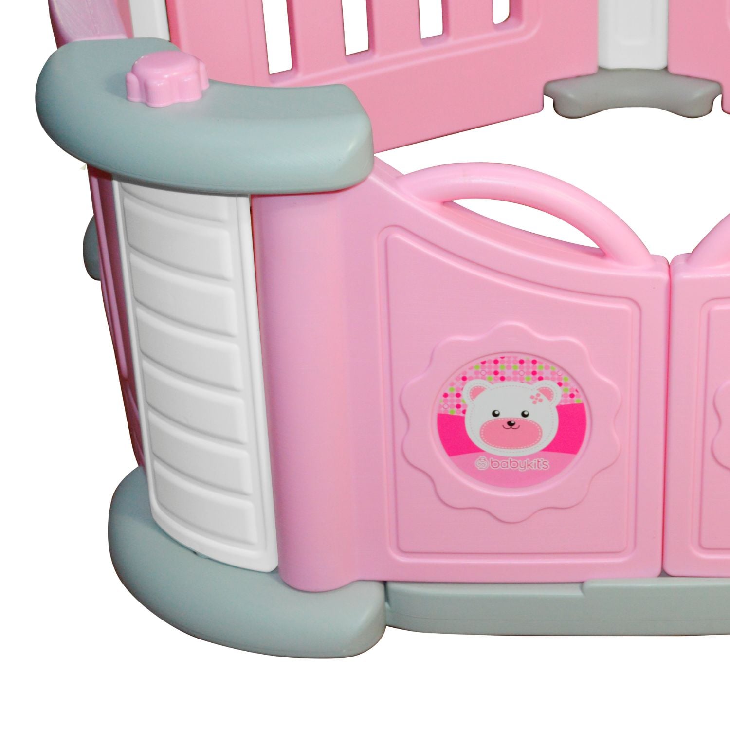 CORRAL PENTAGONO PARA NIÑOS ROSADO - 5
