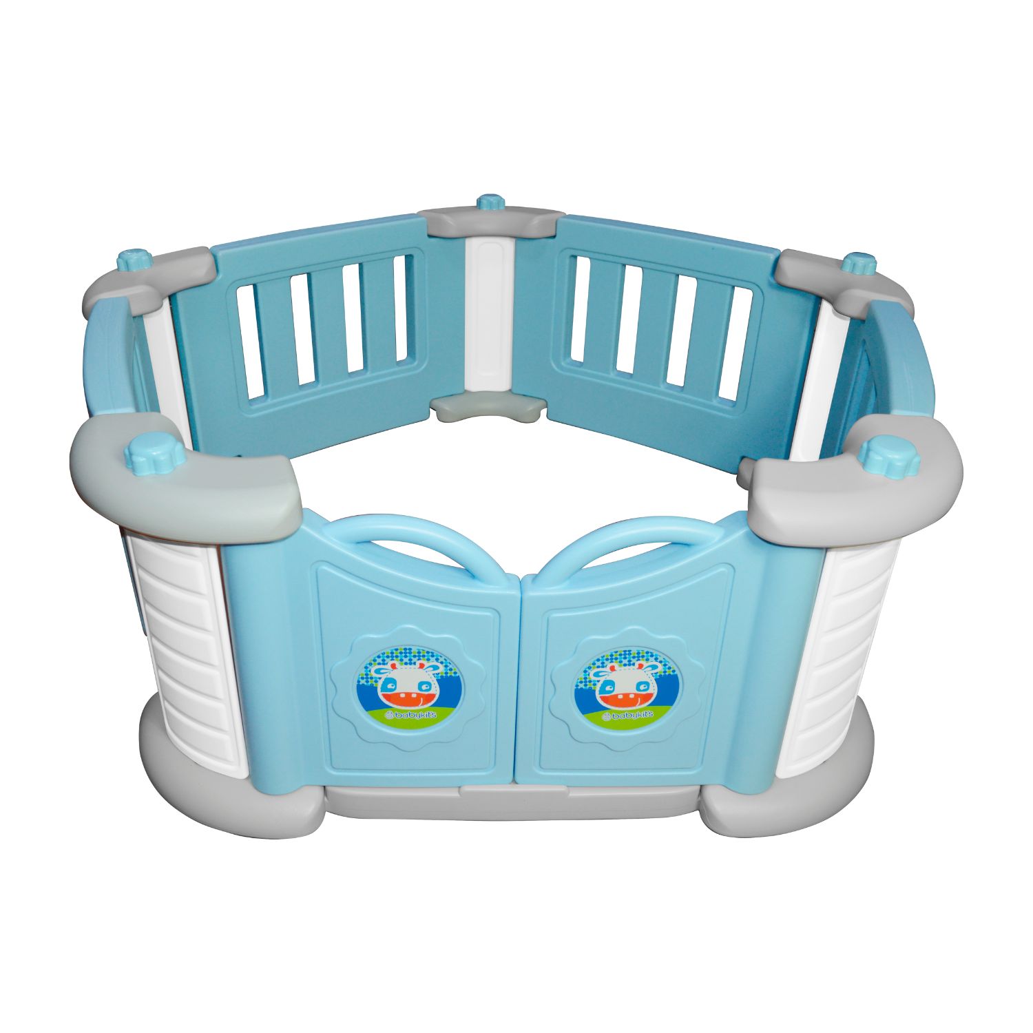 CORRAL PENTAGONO PARA NIÑOS CELESTE - 2