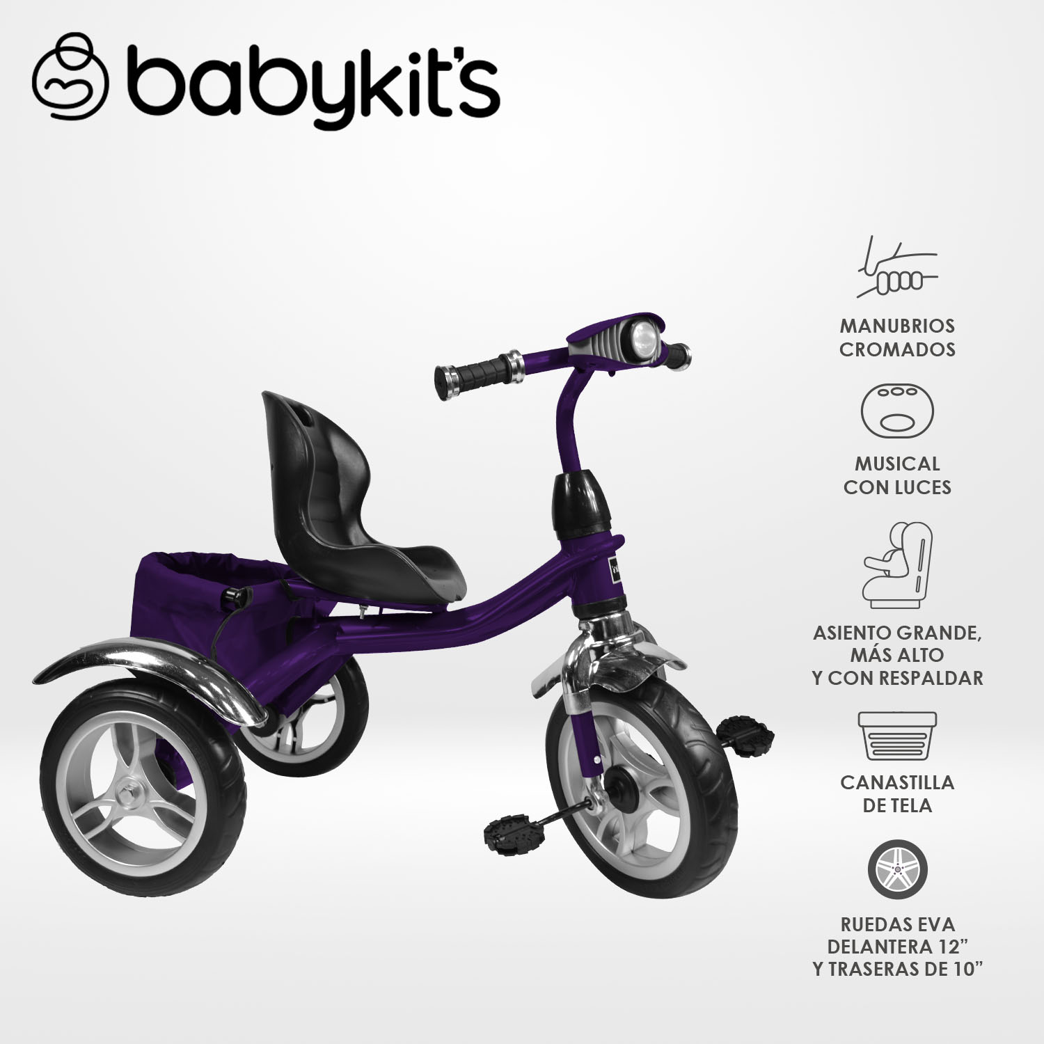 TRICICLO SUPER MORADO - 1