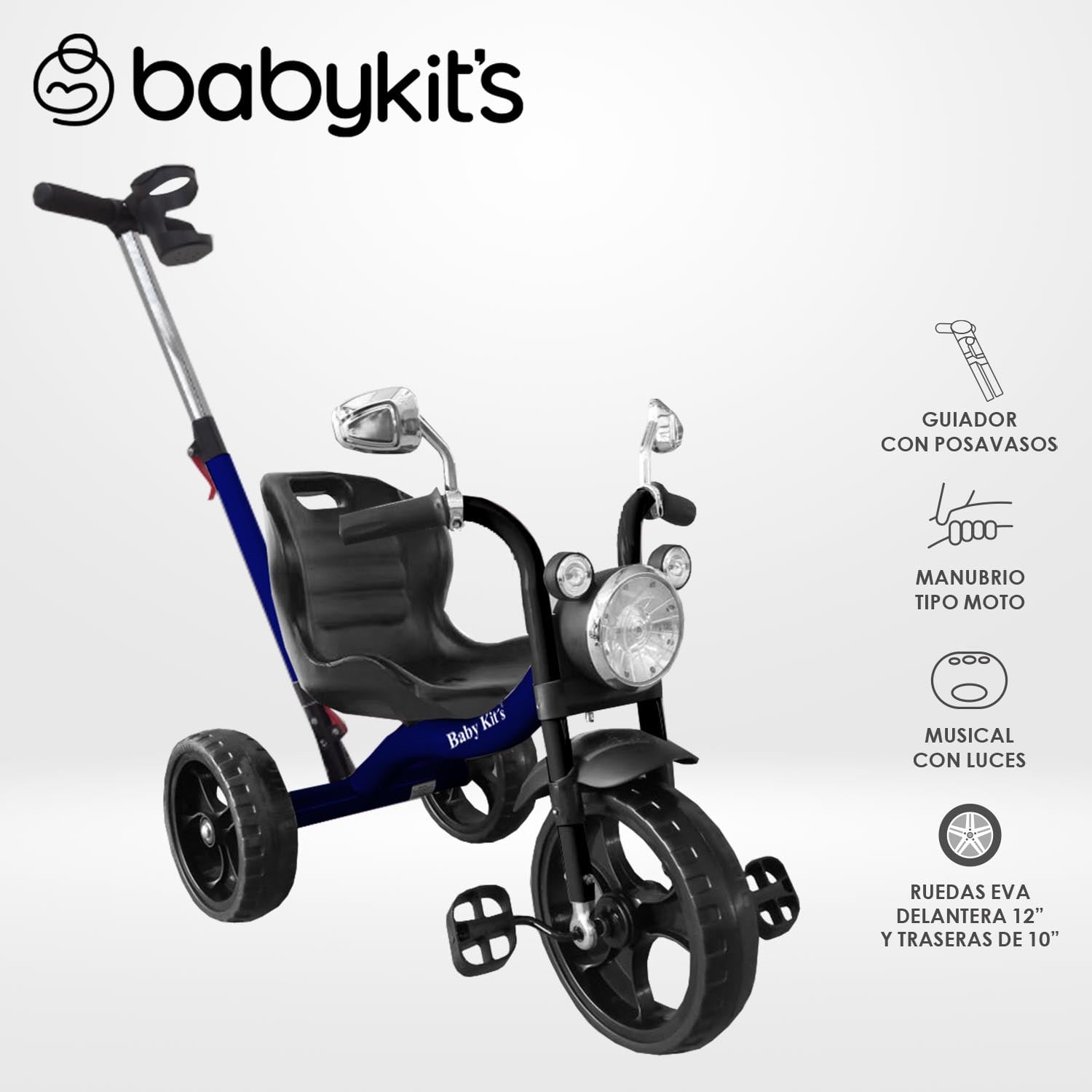 TRICICLO MOTO TRIKE AZUL - 1