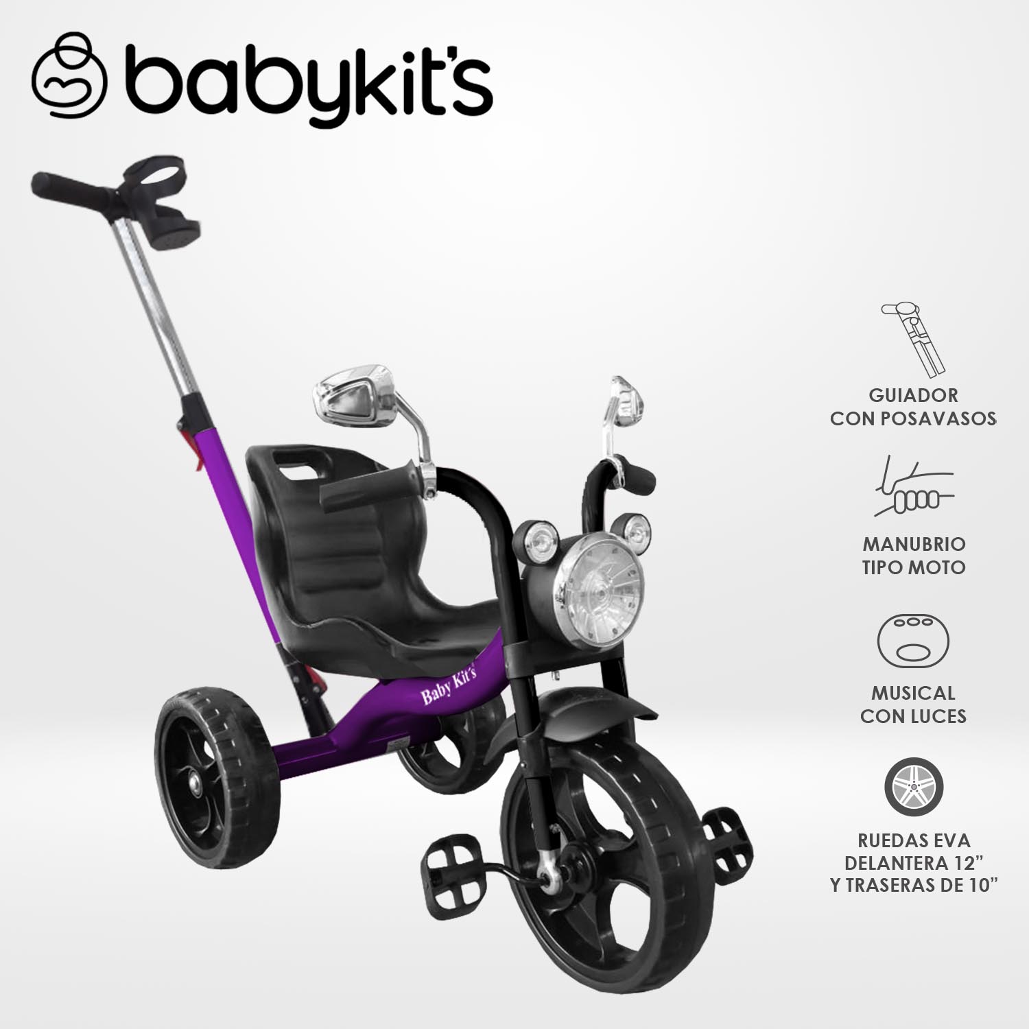 TRICICLO MOTO TRIKE MORADO - 1