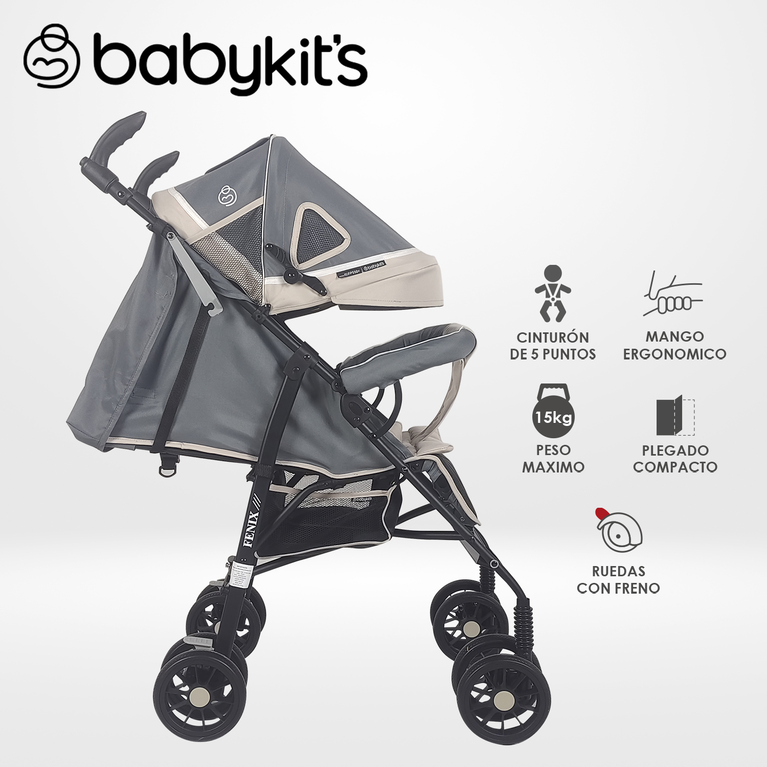 NUEVO COCHE BASTON FENIX BEIGE - 1