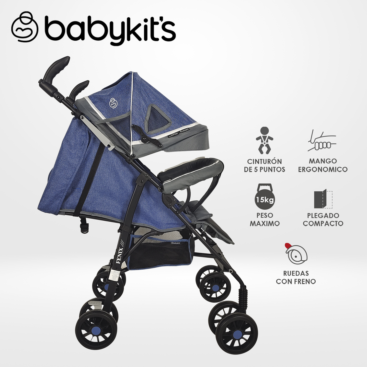 NUEVO COCHE BASTON FENIX AZUL - 1