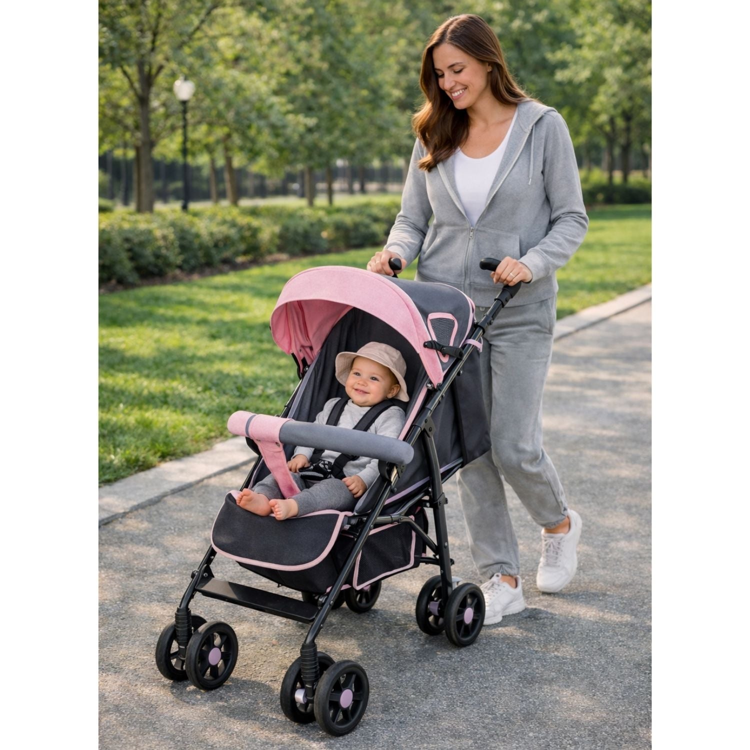 NUEVO COCHE BASTON FENIX ROSADO - 9