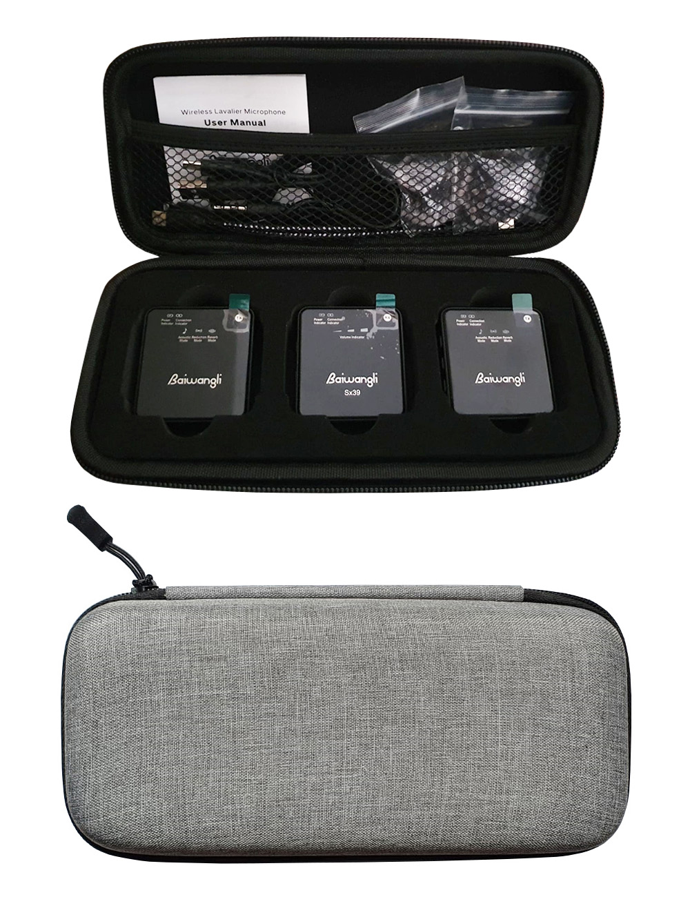 MICRÓFONOS INALÁMBRICO SX39 S DUAL TIPO C IOS CÁMARAS EQUIPOS SONIDO Y ESTUCHE - 2