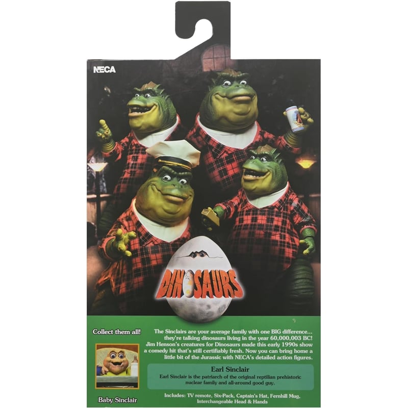 FIGURA COLECCIONABLE NECA ULTIMATE DINOSAURIOS EARL SINCLAIR - 4