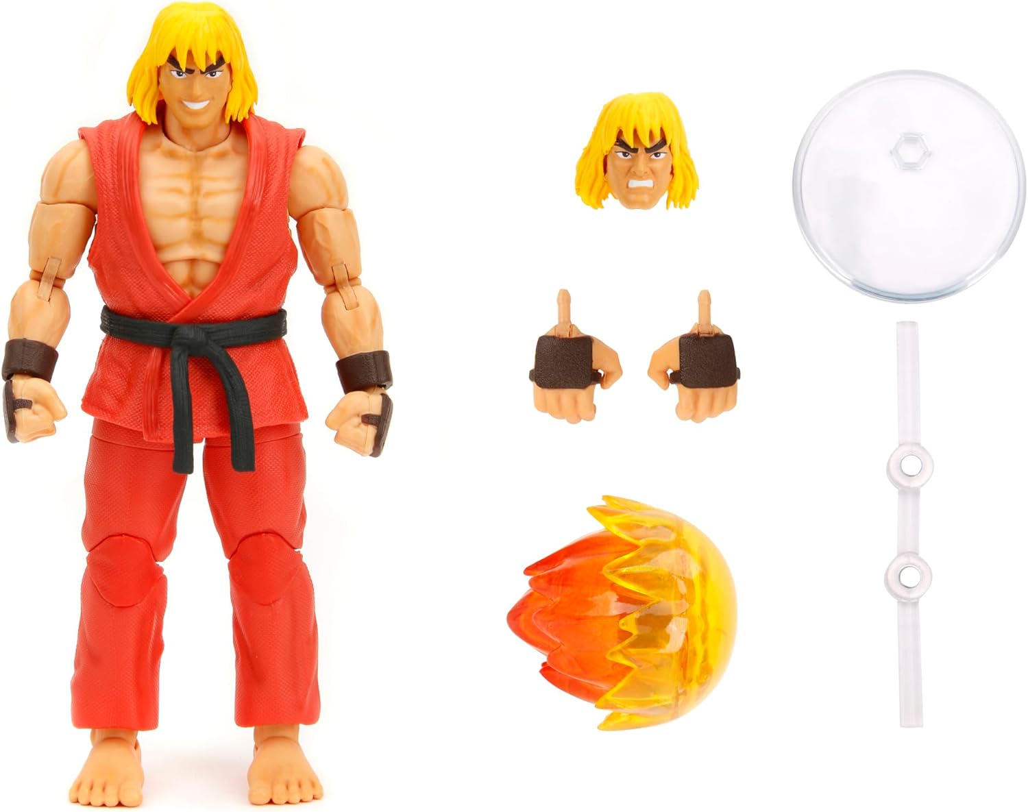 STREET FIGHTER II - FIGURA DE ACCIÓN DE KEN DE 6 PULGADAS - 1
