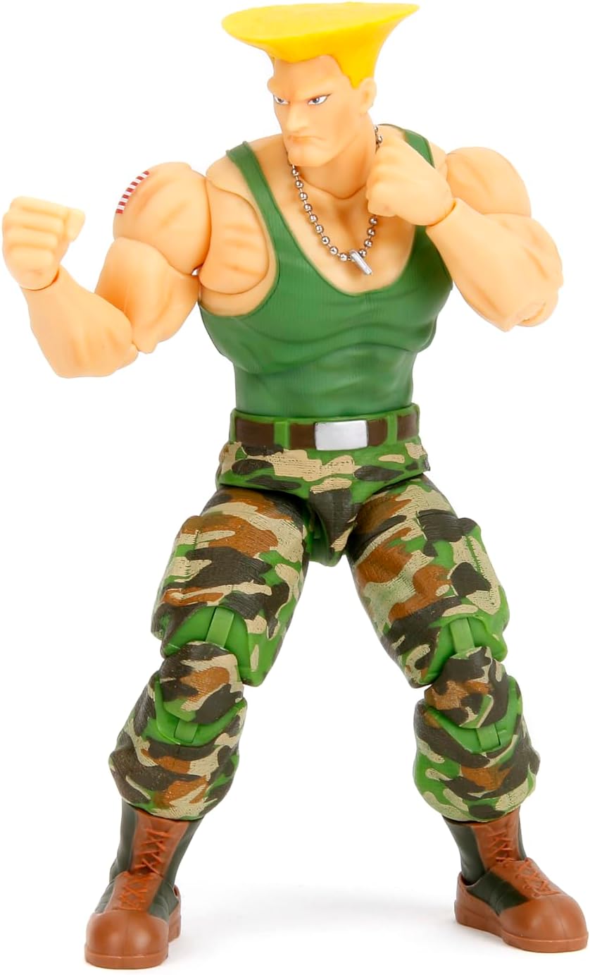 JADA TOYS STREET FIGHTER II GUILE FIGURA DE ACCIÓN 6 PULGADAS - 1