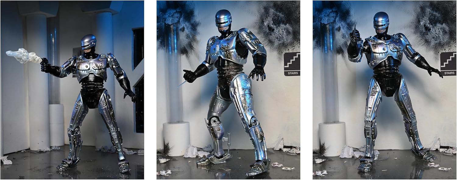 NECA - FIGURA DE ACCIÓN DE ROBOCOP BATTLE DAMAGED - 3