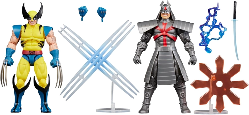 MARVEL LEGENDS SERIES GAMERVERSE WOLVERINE VS MARVEL'S SILVER SAMURAI, RETRO VIDEO GAME - 2
