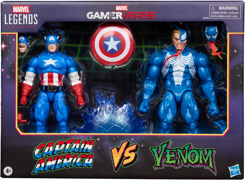 MARVEL LEGENDS SERIES GAMERVERSE CAPTAIN AMERICA VS VENOM - 1