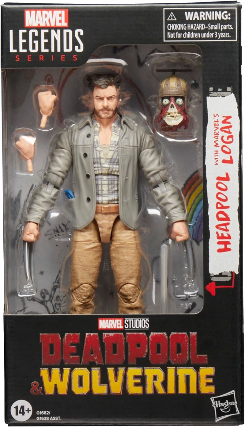 MARVEL LEGENDS SERIES HEADPOOL LOGAN, DEADPOOL Y WOLVERINE - 1