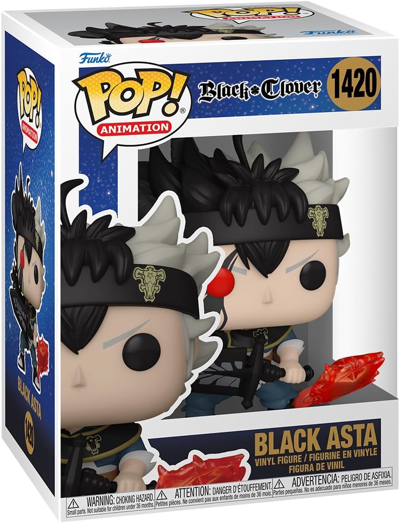 FUNKO POP BLACK CLOVER 1420 BLACK ASTA - 1