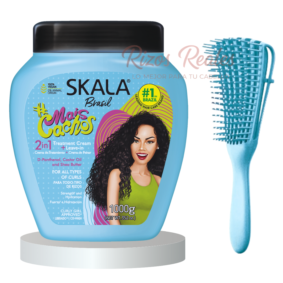 CREMA DE TRATAMIENTO Y PEINAR SKALA MAIS CACHOS DE UN 1 KG - 4
