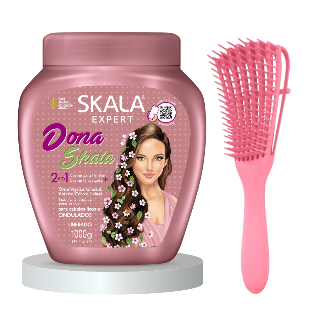 CREMA DE TRATAMIENTO Y PEINAR DONA SKALA CABELLOS ONDULADOS DE UN 1 KG - 2