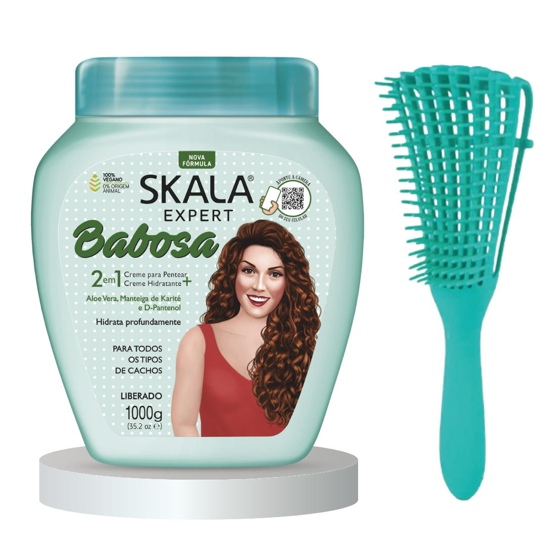 CREMA DE TRATAMIENTO Y PEINAR SKALA BABOSA HIDRATACIÓN PROFUNDA DE UN 1 KG - 1