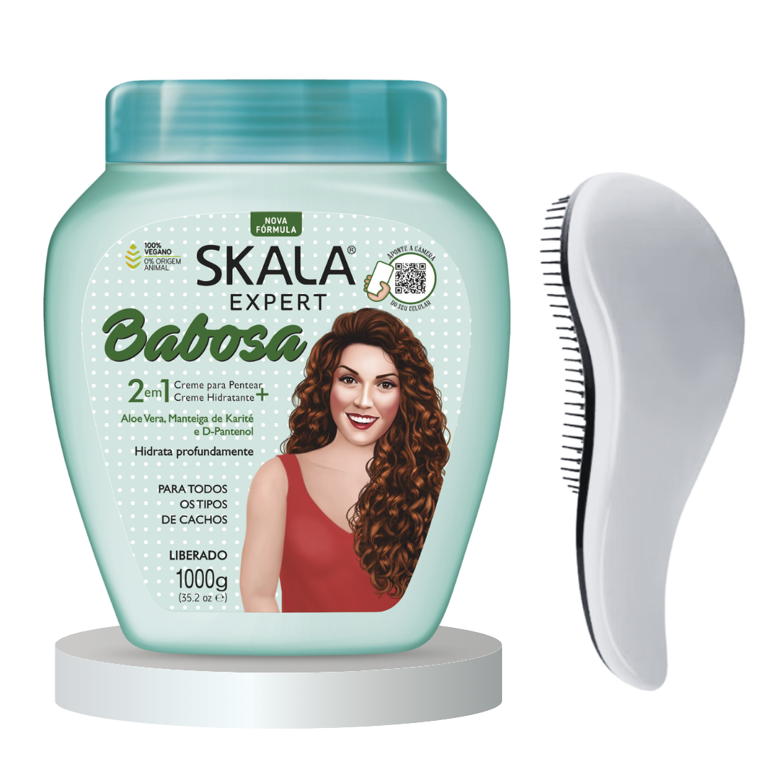 CREMA DE TRATAMIENTO Y PEINAR SKALA BABOSA HIDRATACIÓN PROFUNDA DE UN 1 KG - 3