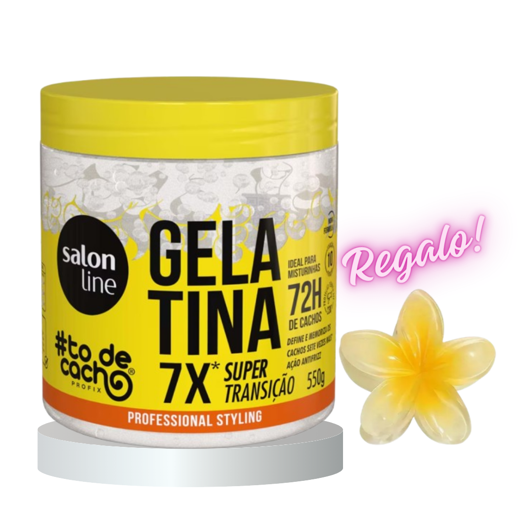 GELATINA SÚPER TRANSICIÓN #TODECACHO SALON LINE MÁXIMA FIJACIÓN PARA RIZOS. - 1
