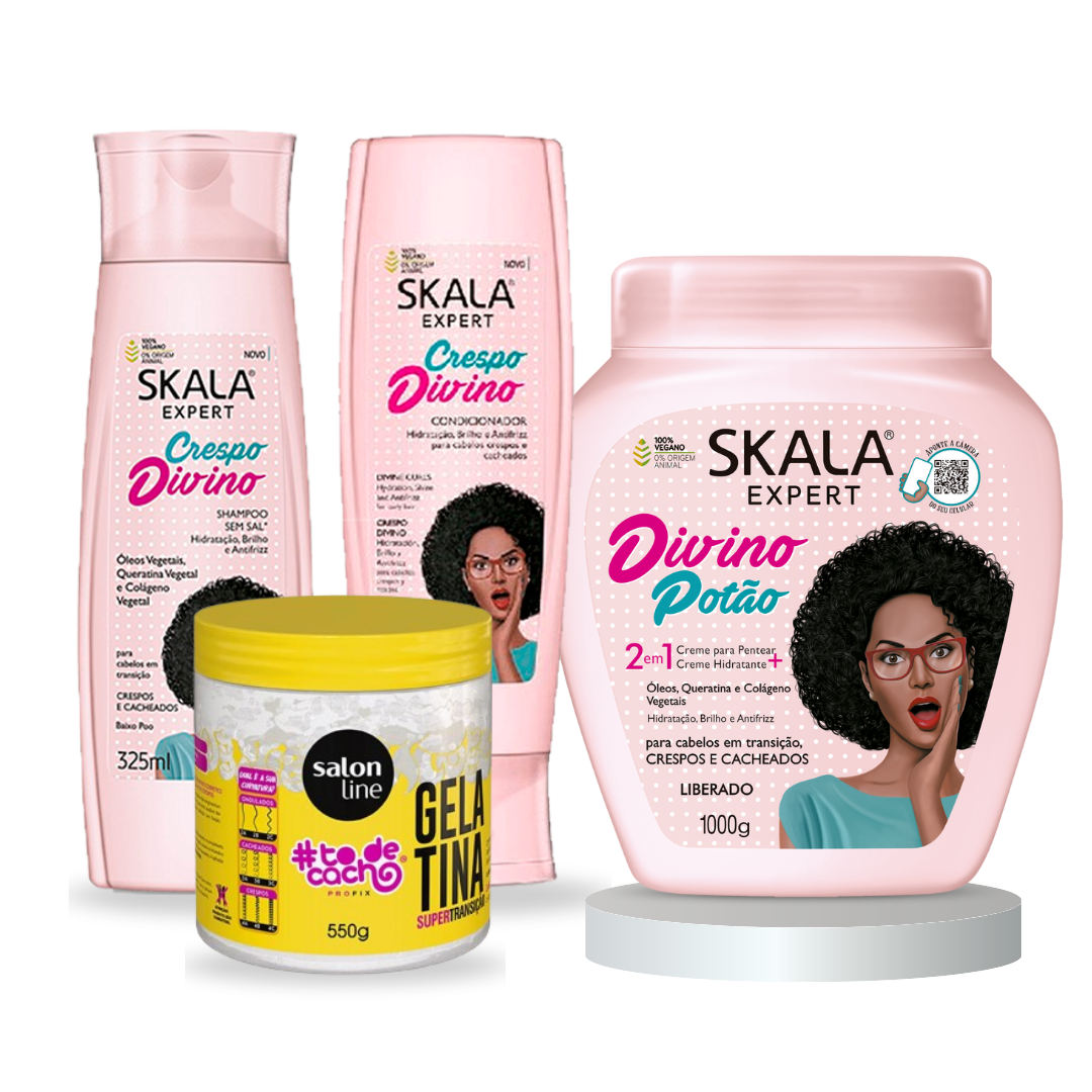 SET DE CUIDADO CAPILAR PARA CABELLO EN TRANSICIÓN SKALA Y SALON LINE - 1