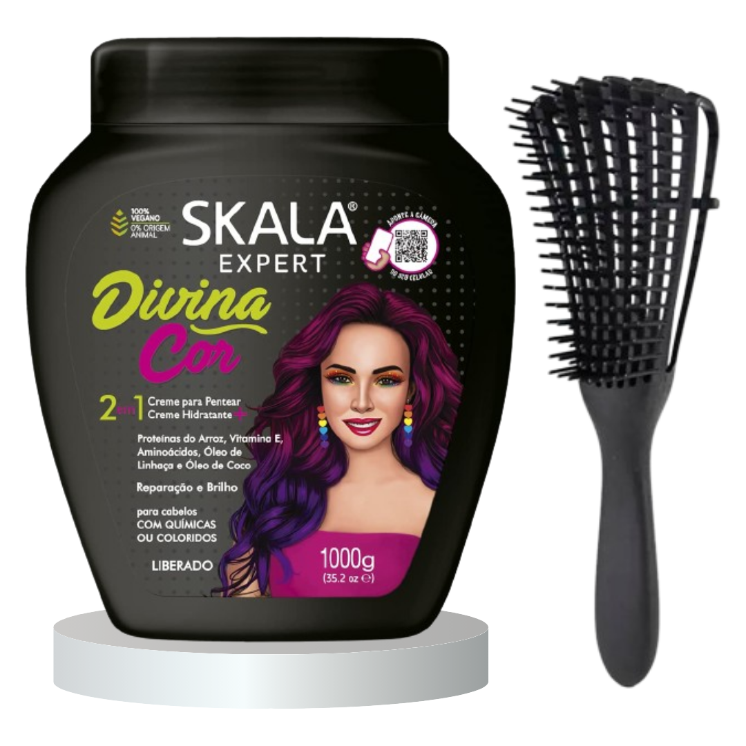 CREMA DE TRATAMIENTO Y PEINAR  SKALA PARA CABELLOS TINTURADOS Y SECOS DIVINA COR - 2