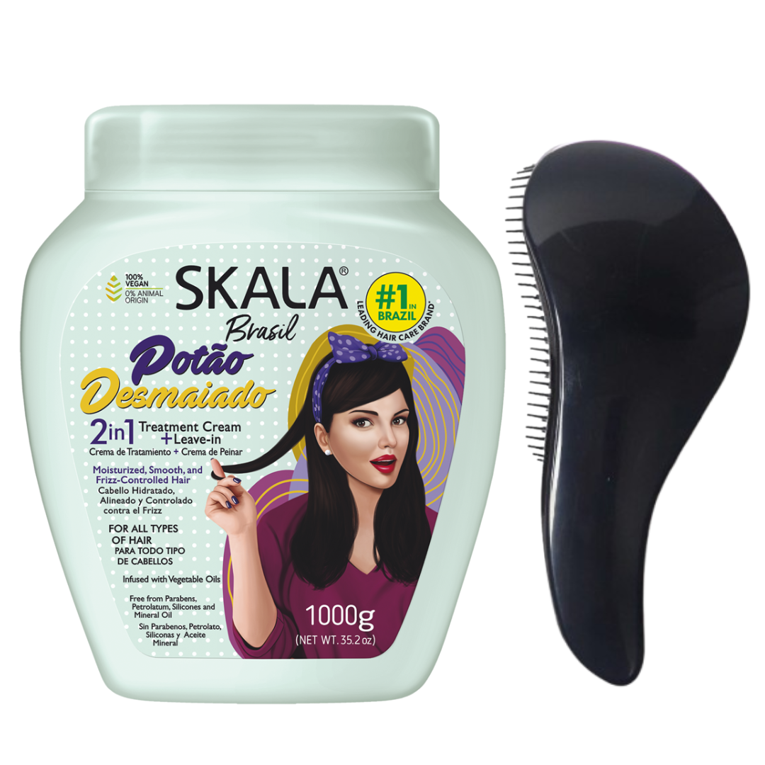 CREMA DE  PEINAR PARA CABELLO ULTRA LISO Y SIN FRIZZ POTAO DESMAIADO SKALA - 1