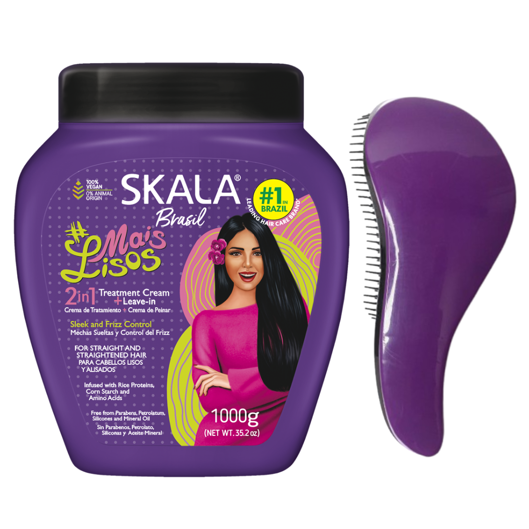 CREMA DE PEINAR PARA CABELLO LACIO CON FRIZZ SKALA - 1