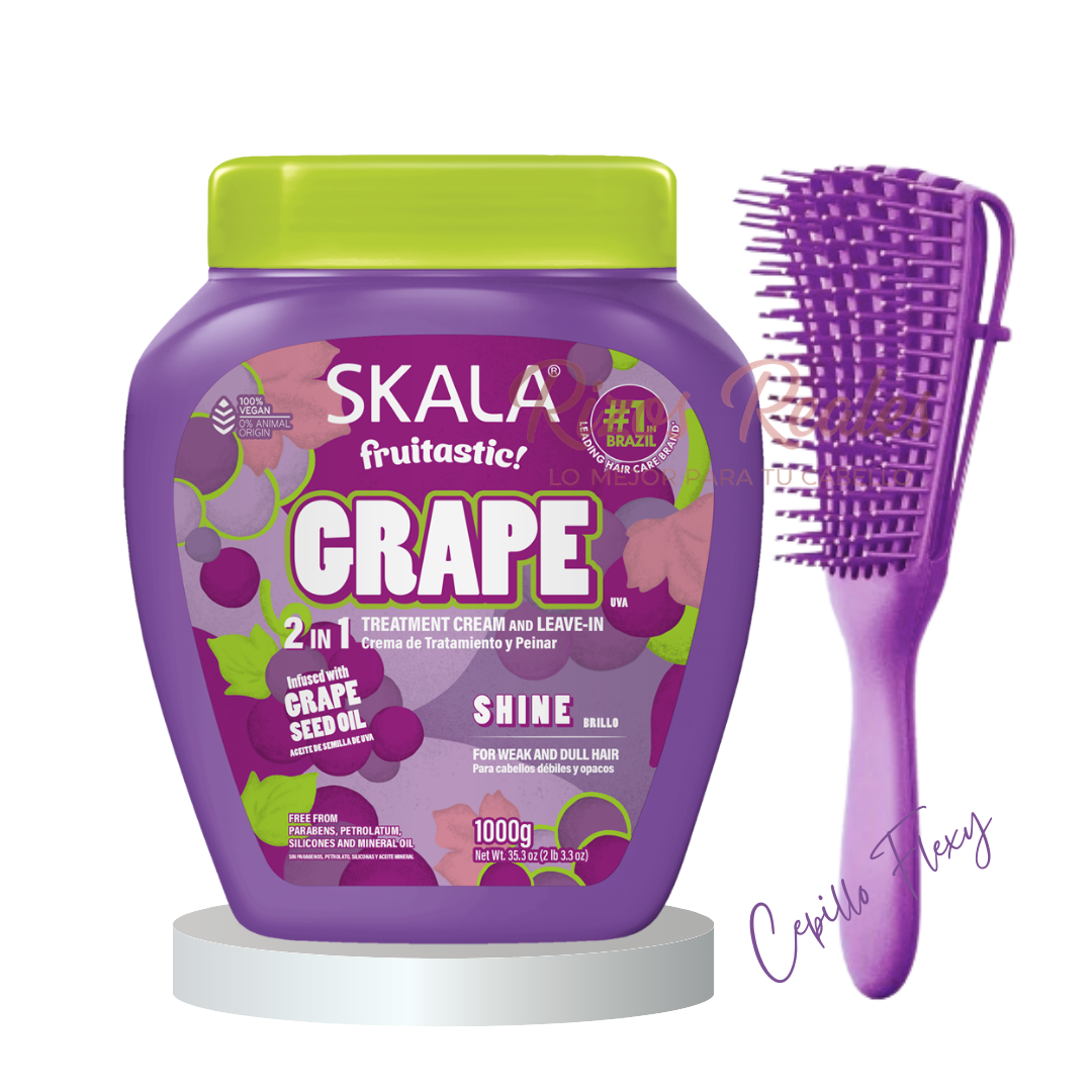 CREMA DE PEINAR PARA CABELLO DEBIL Y OPACO SKALA FRUITASTIC GRAPE - 1