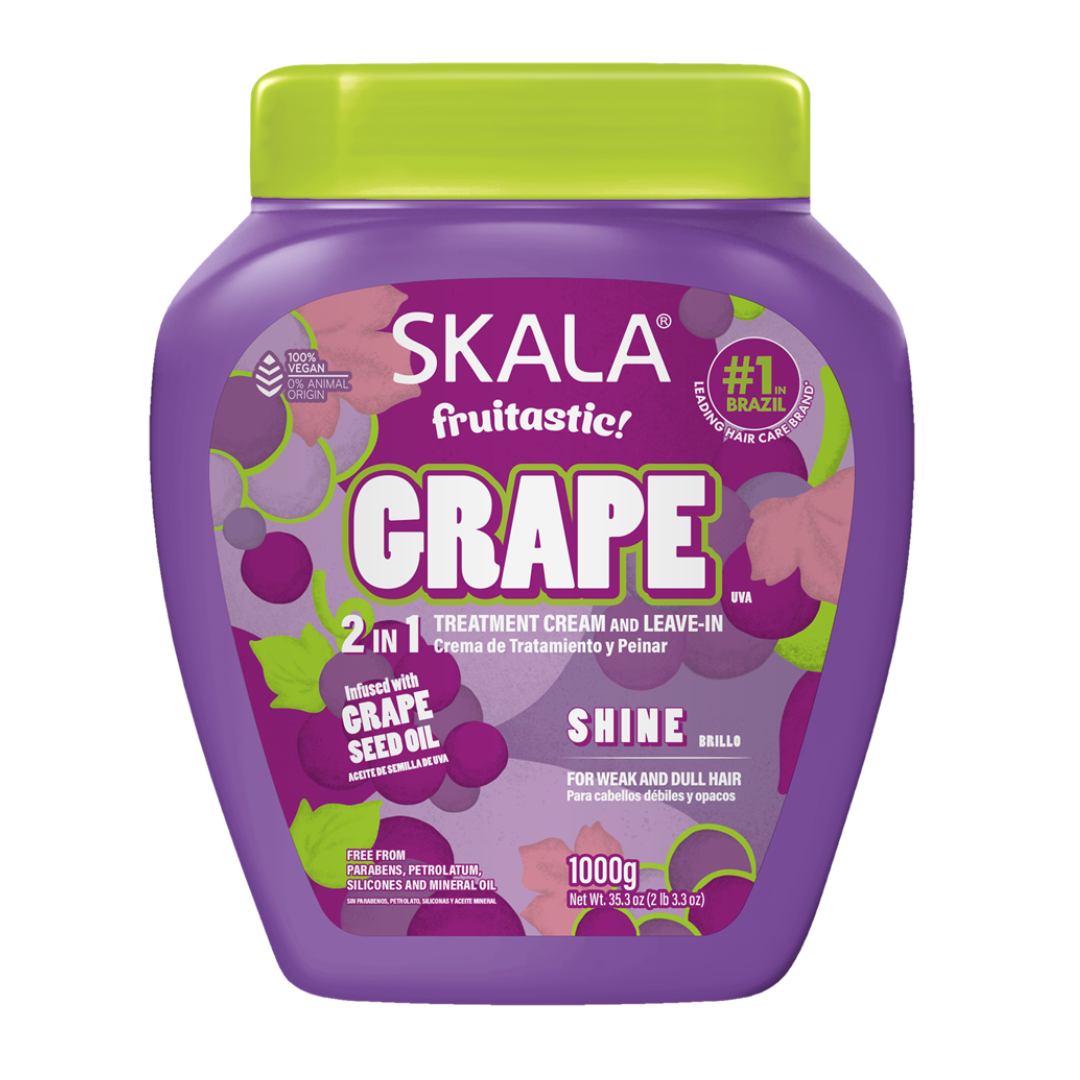 CREMA DE PEINAR PARA CABELLO DEBIL Y OPACO SKALA FRUITASTIC GRAPE - 2