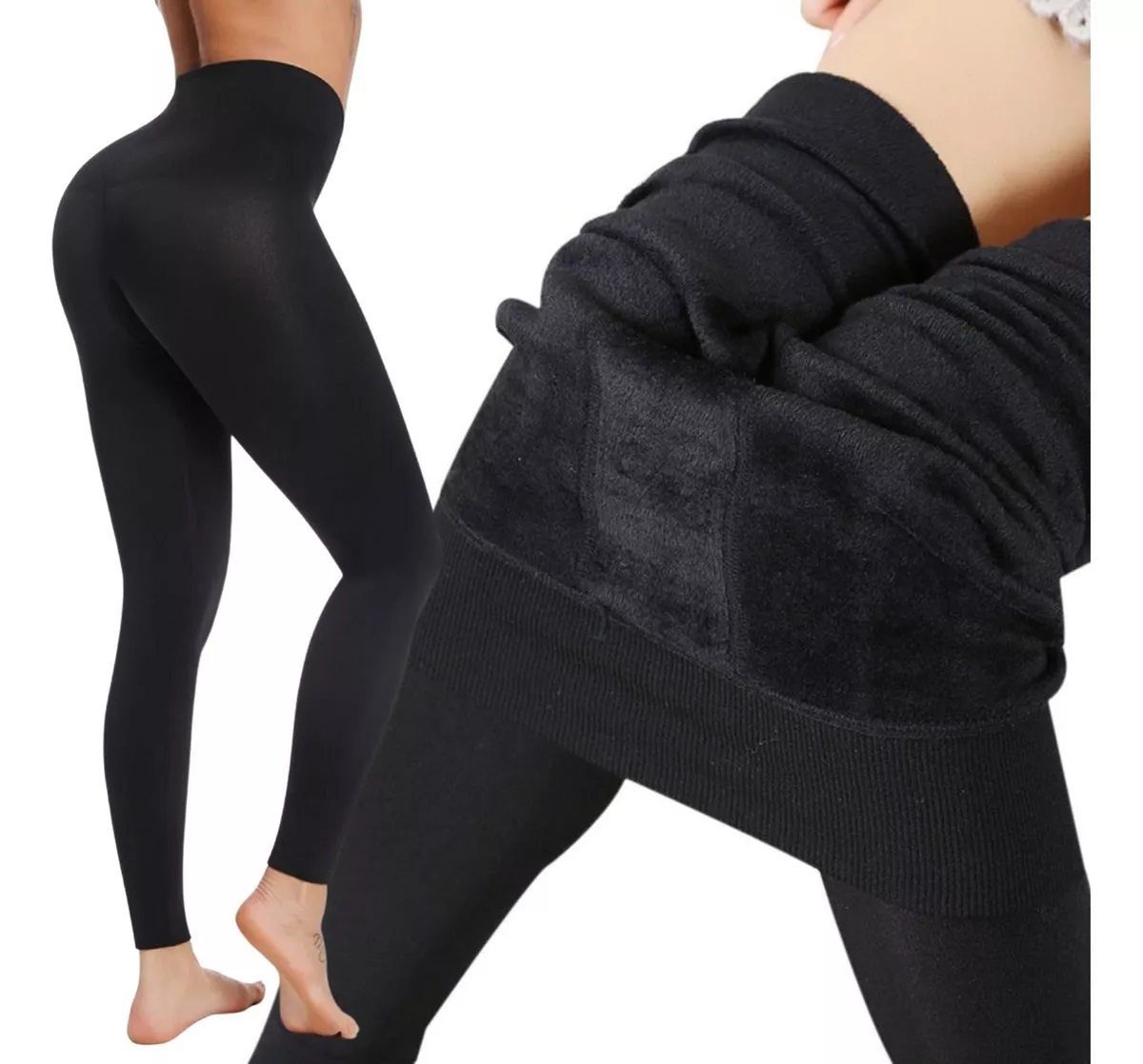 PANTALON LEGGINGS ABRIGADOR DE PELUCHE PARA EL FRIO - 2