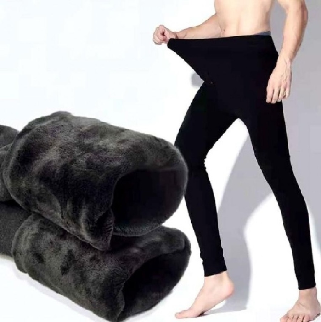 CALENTADOR PANTALÓN INTERIOR DE PELUCHE PARA EL FRIO EFECTO TERMICO HOMBRE - 1