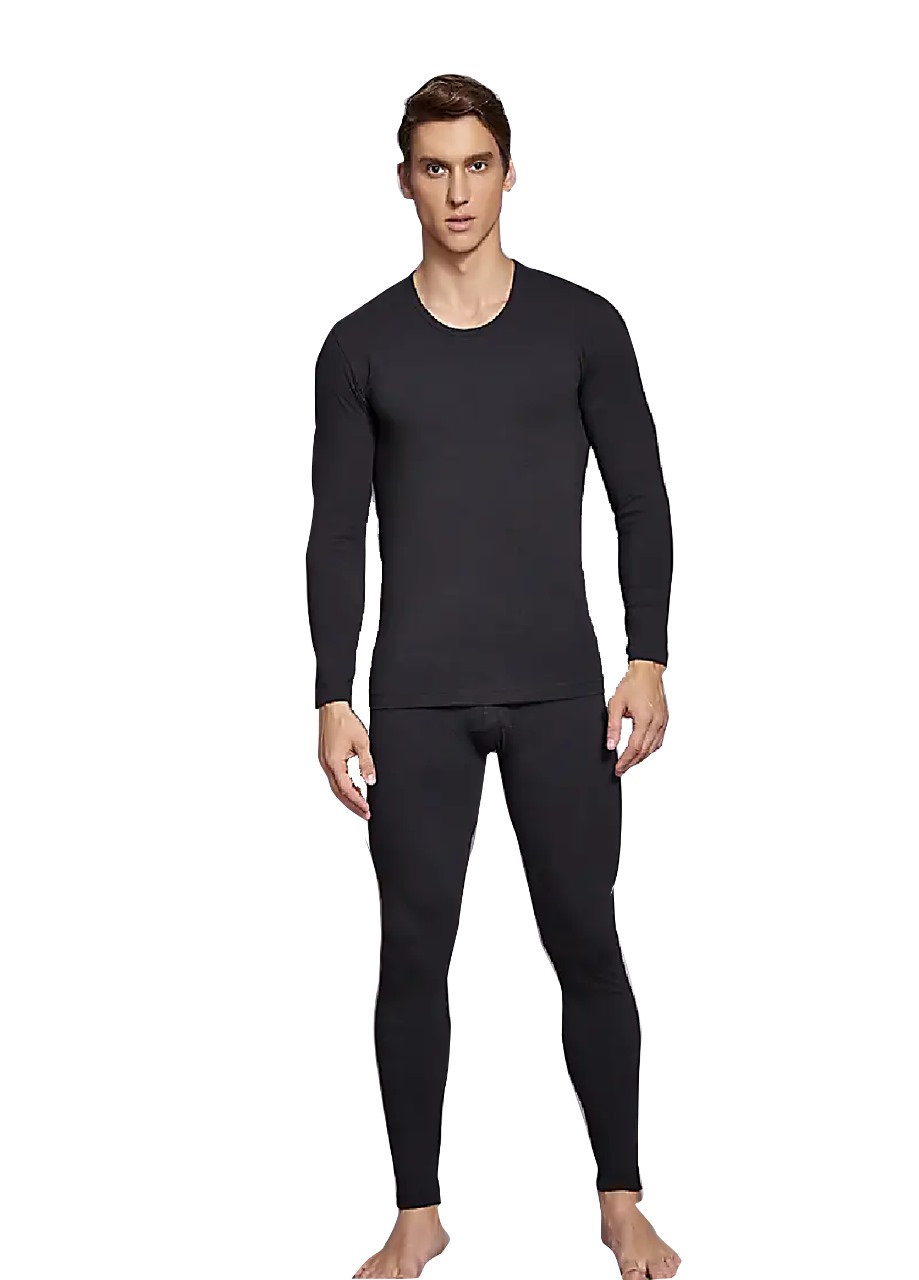 CONJUNTO POLO Y CAMISETA ABRIGADOR INVIERNO EFECTO TERMICO VARON - 1