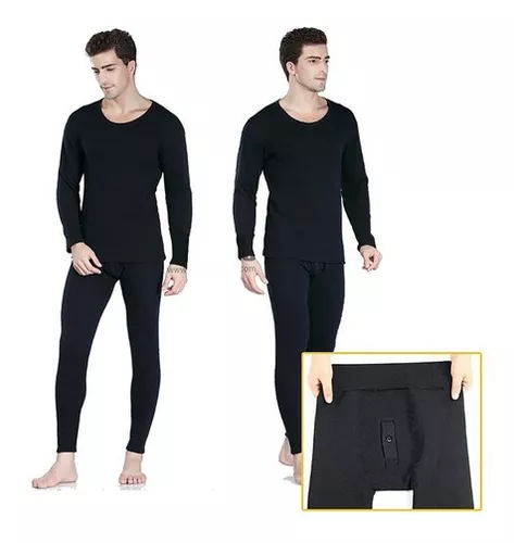CONJUNTO POLO Y CAMISETA ABRIGADOR INVIERNO EFECTO TERMICO VARON - 2