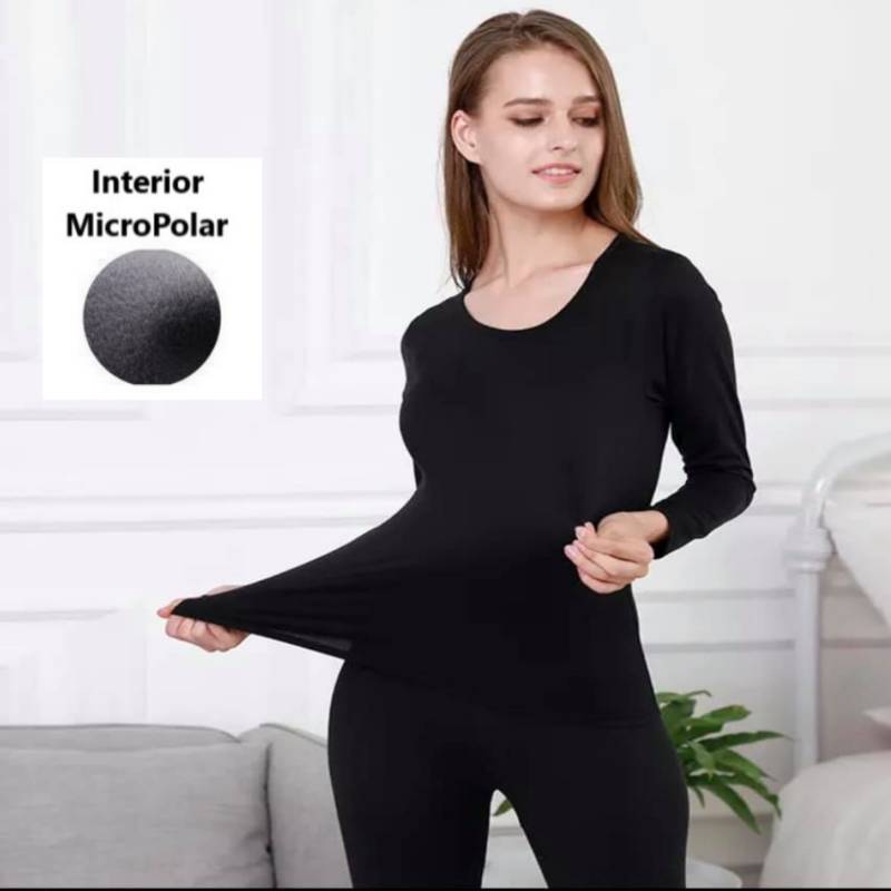 CAMISETA POLO ABRIGADOR CALENTADOR PARA MUJER - 2