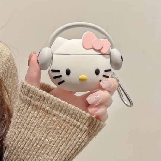 CASE PARA AIRPODS PRO / PRO 2 HELLO KITTY - FUNDA PROTECTORA - 1