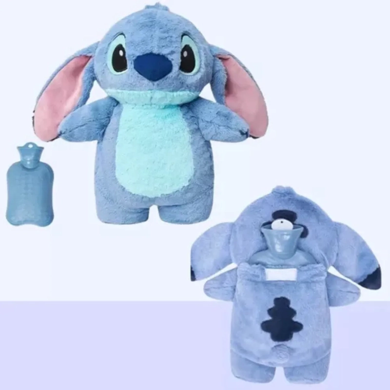 PELUCHE STITCH  + BOLSA AGUA CALIENTE PARA CÓLICOS AZUL - 3