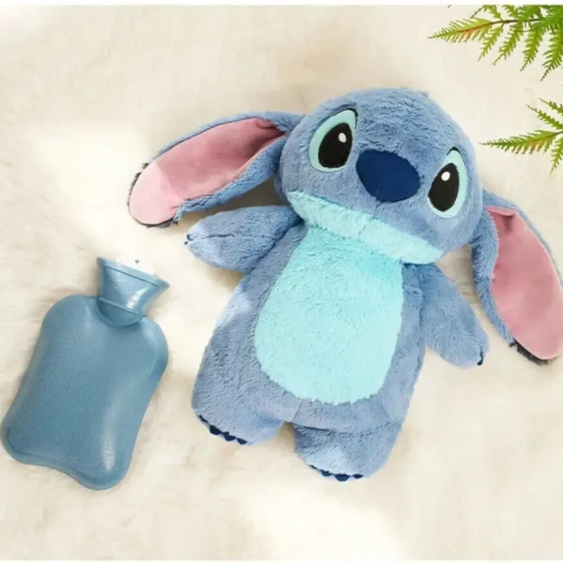 PELUCHE STITCH  + BOLSA AGUA CALIENTE PARA CÓLICOS AZUL - 4