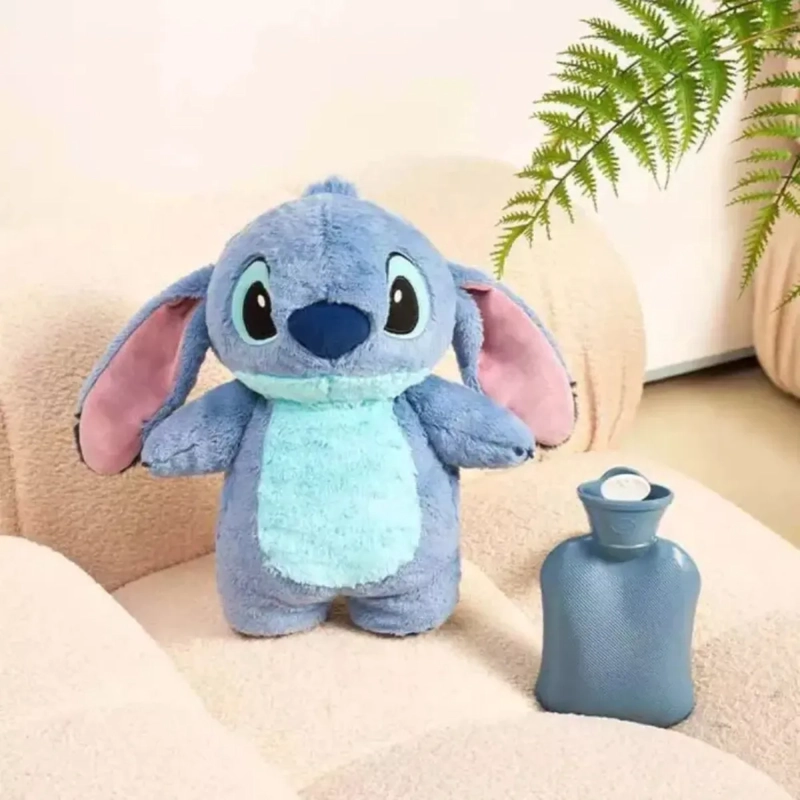 PELUCHE STITCH  + BOLSA AGUA CALIENTE PARA CÓLICOS AZUL - 5