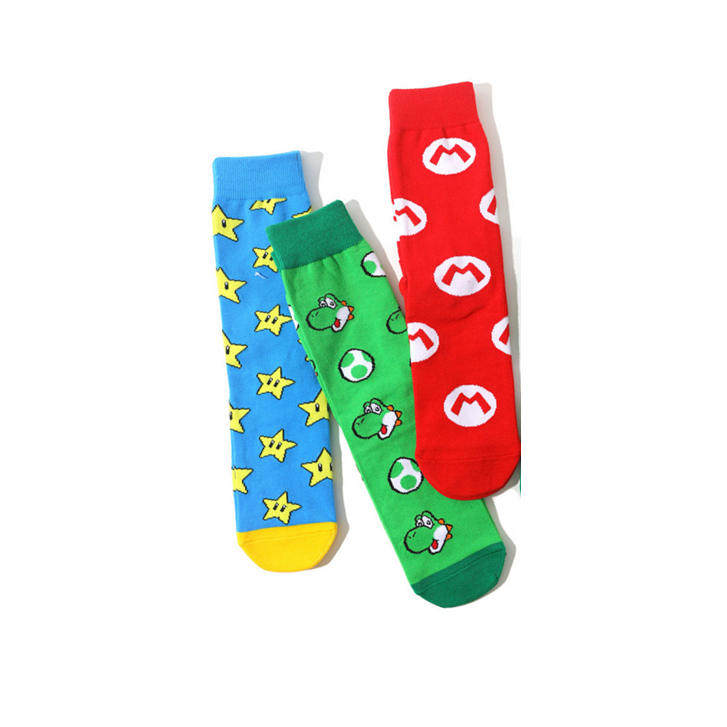 PACK 3 MEDIAS CALCETINES MARIO BROS - 1
