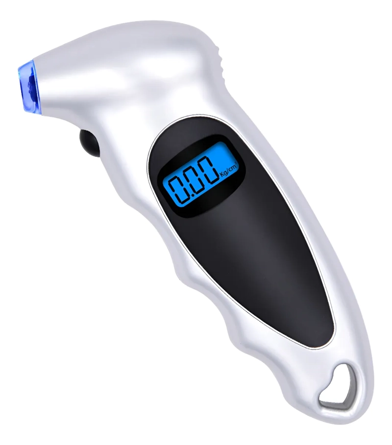 MEDIDOR DE PRESIÓN DIGITAL PORTÁTIL PARA NEUMÁTICOS 150 PSI - GRIS - 1