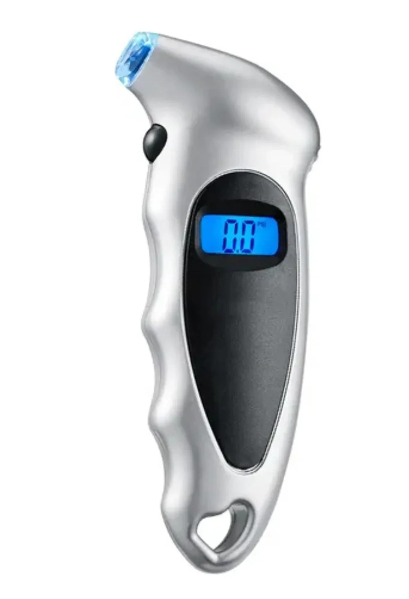 MEDIDOR DE PRESIÓN DIGITAL PORTÁTIL PARA NEUMÁTICOS 150 PSI - GRIS - 3