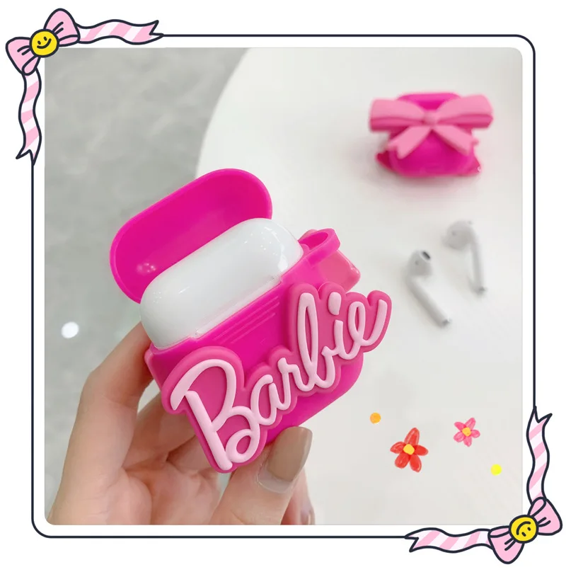 CASE BARBIE PARA AIRPODS PRO 1 Y 2 CON COLGANTE DE FELPA - 2