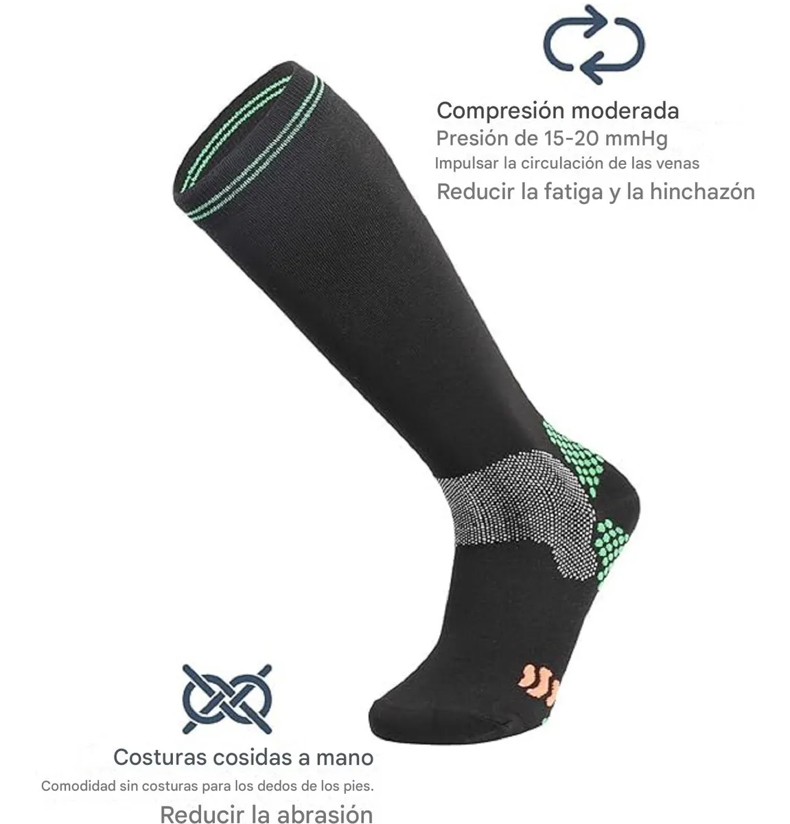 MEDIAS DEPORTIVAS DE COMPRESIÓN UNISEX PARA VARICES - 7