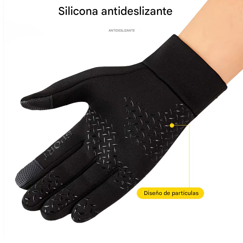 GUANTES TÉRMICOS IMPERMEABLES TÁCTILES PARA MOTO, BICICLETA Y ESQUÍ - ANTIDESLIZANTES - 3